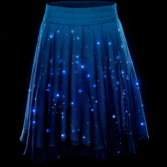 Think Geek Twinkling Stars Light Up Skirt Small - Picture 2 of 5